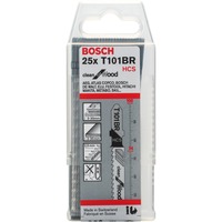 Bosch Hoja de sierra de calar T 101 BR Clean para madera, 100mm 