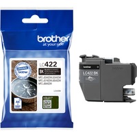 Brother LC422BK cartucho de tinta 1 pieza(s) Original Negro Negro, 1 pieza(s), 550 páginas, Pack individual