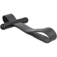 DeLOCK Kabelbinder mit Gummischlaufe schwarz presilla Caucho Negro, Atacables negro, Caucho, Negro