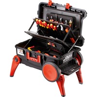 Wiha XXL III electric Conjunto de caja de herramientas Negro, Rojo, Kit de herramientas negro/Rojo, Conjunto de caja de herramientas, Negro, Rojo, Bisagra, 683 mm, 496 mm, 335 mm