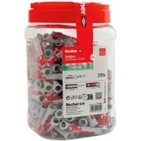 fischer Taco DUOPOWER 10x50 BigBox, Pasador gris claro/Rojo
