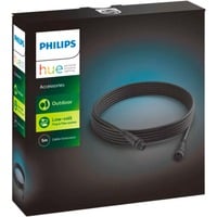Philips Extensión de cable exteriores 5 m, Cable alargador negro, Philips Hue White and Color ambiance Extensión de cable exteriores 5 m, Cable alargador, Negro, Sintético, Patio trasero, Jardín delantero, Jardín, Patio, IP67, III