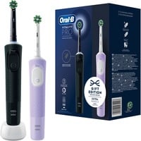 Procter & Gamble Oral-B Vitality Pro D103 Duo, Cepillo de dientes eléctrico negro/Lila