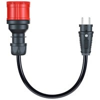 go-e Adaptador para Gemini flex 11 kW, CEE rojo trifásico 16A > toma doméstica negro