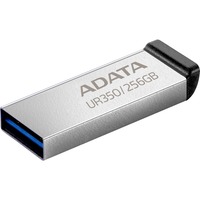 ADATA UR350-256G-RSR/BK, Lápiz USB níquel/Negro
