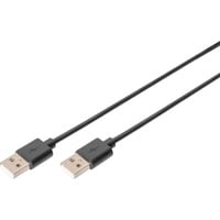 Digitus Cable de conexión USB 2.0 USB-A (conector) > USB-A (conector) negro