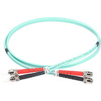 Digitus Cable de parche LWL, dúplex, conector ST > ST, multimodo OM3 turquesa