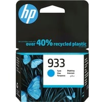 HP Cartucho de tinta Original 933 cian Rendimiento estándar, Tinta a base de pigmentos, 4 ml, 330 páginas, 1 pieza(s), Pack individual