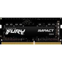 Kingston FURY FURY Impact módulo de memoria 4 GB 1 x 4 GB DDR3L 1866 MHz, Memoria RAM negro, 4 GB, 1 x 4 GB, DDR3L, 1866 MHz, 204-pin SO-DIMM, Negro