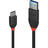 Lindy 36917 cable USB USB 3.2 Gen 1 (3.1 Gen 1) 1,5 m USB A USB C 10 Gbit/s Negro negro, 1,5 m, USB A, USB C, USB 3.2 Gen 1 (3.1 Gen 1), 10 Gbit/s, Negro