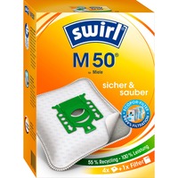 Swirl M 50 Accesorios y suministros de vacío, Bolsas de aspiradora Naranja, Blanco, Miele, Miele S241i - S256i, S290 - S299, S300i - S399i, S500 - S599, S700 - S799; Miele Cat & Dog;..., 4 pieza(s), 1 pieza(s)