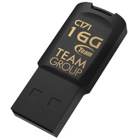 Team Group C171 unidad flash USB 16 GB USB tipo A 2.0 Negro, Lápiz USB negro, 16 GB, USB tipo A, 2.0, Sin tapa, 3,4 g, Negro