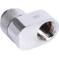 Alphacool Carámbano 16mm acoplamiento giratorio G1/4 macho a G1/4 hembra, Conexión cromado