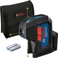 Bosch GPL 3 G Professional Nivel de punto 30 m 500-540 nm (< 10mW), Láser de puntos azul/Negro, 30 m, 0,35 mm/m, 4°, 4 s, Horizontal/Vertical, Verde