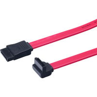 Digitus Cable de conexión SATA, conector en ángulo de 90° rojo