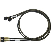 HighPoint SFF-8654 > 2x SFF-8643 cable NVMe 8654-8643-210 negro