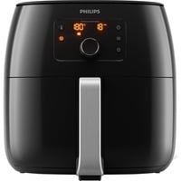 Philips Avance Collection Premium HD9650/90 Airfryer XXL - 6 raciones, Freidora de aire caliente negro, Freidora de aire caliente, 1,4 kg, Fat Removal (separa y recoge el exceso de grasa de los alimentos), 60 min, Sencillo, Negro