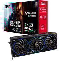 ASUS Radeon RX 9070 XT TUF GAMING OC COD Black Ops 7 Edition, Tarjeta gráfica negro