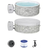 Bestway 60027 spa y jacuzzi Gris, Blanco 804 L Alrededor, Piscina gris claro, Gris, Blanco, 804 L, Alrededor, 5 personas(s), 40 °C, 2 °C/h