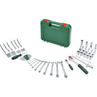 Bosch Juego de herramientas avanzado, 132 piezas, Llave de tubo verde