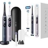 Braun iO 9 Adulto Cepillo dental giratorio Negro, Rosa, Cepillo de dientes eléctrico negro/rosado, Adulto, Cepillo dental giratorio, Cuidados diarios, Cuidado de las encías, Intenso, Sensible, Super sensitive, Tongue care,..., Negro, Rosa, 2 min, Black Lava, Rose Quartz