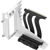 Fractal Design Flex 2 PCIe 4.0 x16 Blanco, soporte + cable de extensión, Cable alargador blanco/Negro