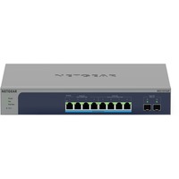 Netgear MS510TXUP switch Gestionado L2/L3/L4 10G Ethernet (100/1000/10000) Energía sobre Ethernet (PoE) Gris, Azul, Interruptor/Conmutador gris, Gestionado, L2/L3/L4, 10G Ethernet (100/1000/10000), Bidireccional completo (Full duplex), Energía sobre Ethernet (PoE), Montaje en rack
