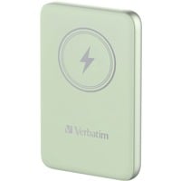 Verbatim Charge 'n' Go Polímero de litio 10000 mAh Cargador inalámbrico Verde, Banco de potencia verde claro, 10000 mAh, Polímero de litio, Quick Charge 3.0, Cargador inalámbrico, Verde