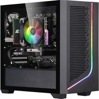 ALTERNATE PC para juegos • RTX 5060 • AMD Ryzen™ 5 5600 • 16 GB RAM, Gaming-PC negro/Transparente