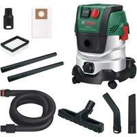 Bosch PAS20-220P, Aspiradora en húmedo y en seco verde/Acero fino