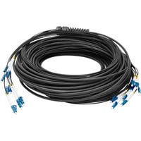 Digitus Cable de ruptura universal de fibra óptica, dúplex, conector LC/UPC, monomodo OS2 negro
