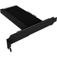ICY BOX IB-PCI208-HS tarjeta y adaptador de interfaz Interno M.2, Tarjeta de interfaz negro, PCIe, M.2, Full-height / Low-profile, PCIe 4.0, Negro, Pasivo