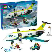 LEGO City Ambulancia Aérea de Emergencia, Juegos de construcción Juego de construcción, 6 año(s), Plástico, 403 pieza(s), 714 g