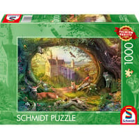 Schmidt Spiele Castillo de cuentos de hadas y magia del bosque, Puzzle 