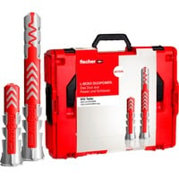 fischer L-BOXX 102 DuoPower, Pasador gris claro/Rojo