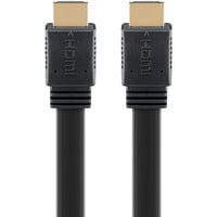 goobay Cable plano HDMI 2.1 de alta velocidad con Ethernet 8K / 60 Hz negro