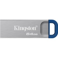 Kingston DataTraveler Kyson 64 GB, Lápiz USB plateado/Azul