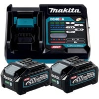 Makita Power Source Kit Li 40V 2,5Ah, Cargador negro/Azul