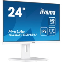 iiyama XUB2492HSU-W6, Monitor LED blanco (mate)