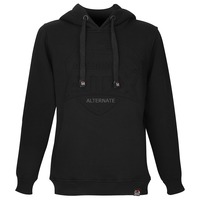 ALTERNATE Sudadera con capucha ATTAX (logo en relieve) L, Suéter negro