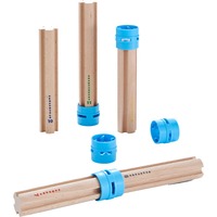 HABA Kullerbü – Set complementario Columnas altas, Ferrocarril 512 g