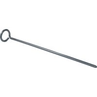 High Peak Clavo para tienda con cabeza de anillo de acero, 6 piezas, Piquetas 