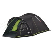 High Peak Tienda cúpula Talos 4, Tienda de campaña gris oscuro/Verde claro