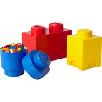 Room Copenhagen 40140001 caja de juguete y de almacenamiento Azul, Rojo, Amarillo, Caja de depósito rojo, Azul, Rojo, Amarillo, Polipropileno (PP), 250 mm, 250 mm, 180 mm