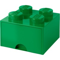 Room Copenhagen 4-Stud Storage Brick DrawerDark Green Caja para almacenar juguetes Independiente Verde, Caja de depósito verde, Caja para almacenar juguetes, Verde, Independiente, Monocromo, Rectangular, Polipropileno (PP)