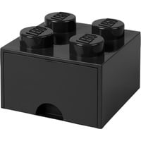 Room Copenhagen Brick Drawer (4 Knobs)Black Caja para almacenar juguetes Independiente Negro, Caja de depósito negro, Caja para almacenar juguetes, Negro, Independiente, Monocromo, Rectangular, Polipropileno (PP)