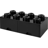 Room Copenhagen Brick Drawer (8 Knobs)Black Caja para almacenar juguetes Independiente Negro, Caja de depósito negro, Caja para almacenar juguetes, Negro, Independiente, Monocromo, Rectangular, Polipropileno (PP)