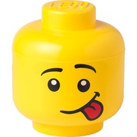 Room Copenhagen Cabeza de almacenamiento LEGO "Silly", pequeña, Caja de depósito amarillo