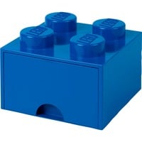 Room Copenhagen Desk Brick Drawer 4 KnobBlue Caja para almacenar juguetes Independiente Azul, Caja de depósito azul, Caja para almacenar juguetes, Azul, Independiente, Monocromo, Rectangular, Polipropileno (PP)