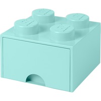 Room Copenhagen LEGO Storagge Brick 4 Caja de almacenaje Azul, Caja de depósito azul, Caja de almacenaje, Azul, Monocromo, Plaza, Polipropileno (PP), 250 mm